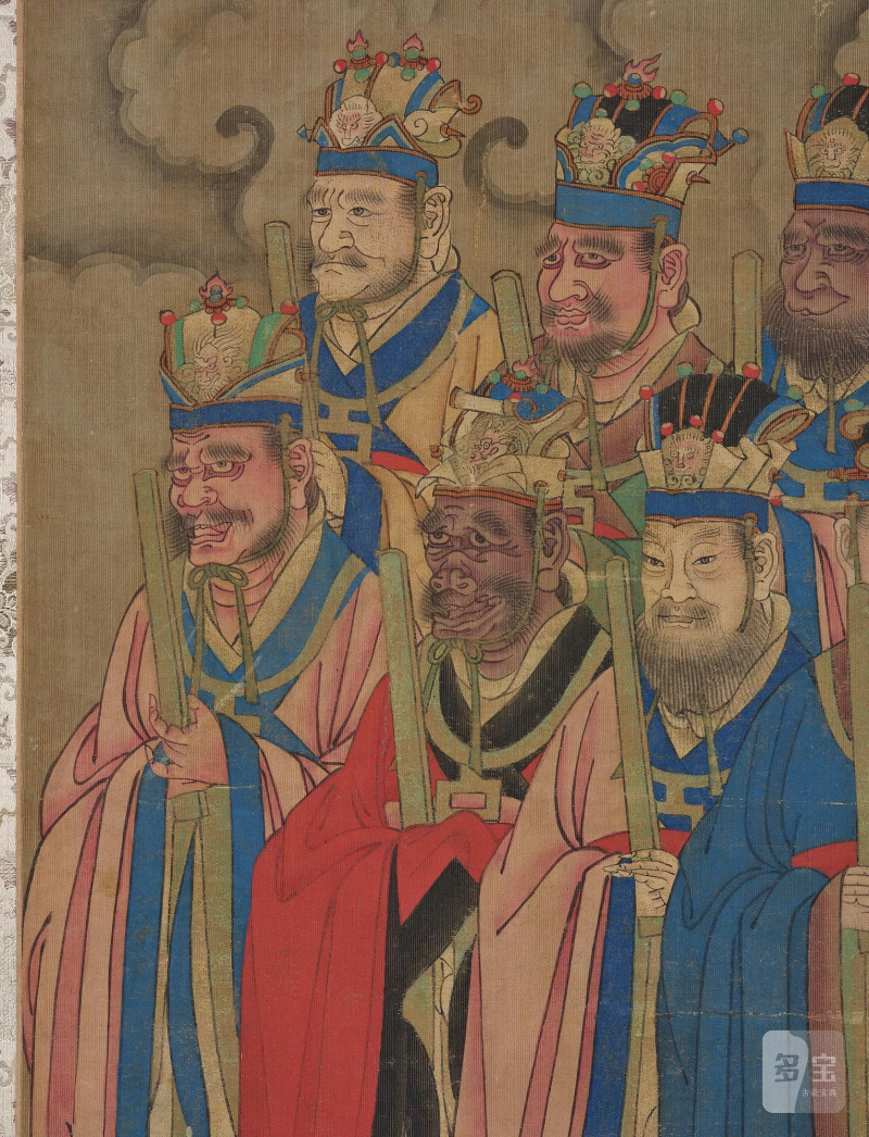 A Daoist painting of the lords and officials of hell by an anonymous artist, - 图11